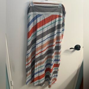 Striped colorful maxi Skirt